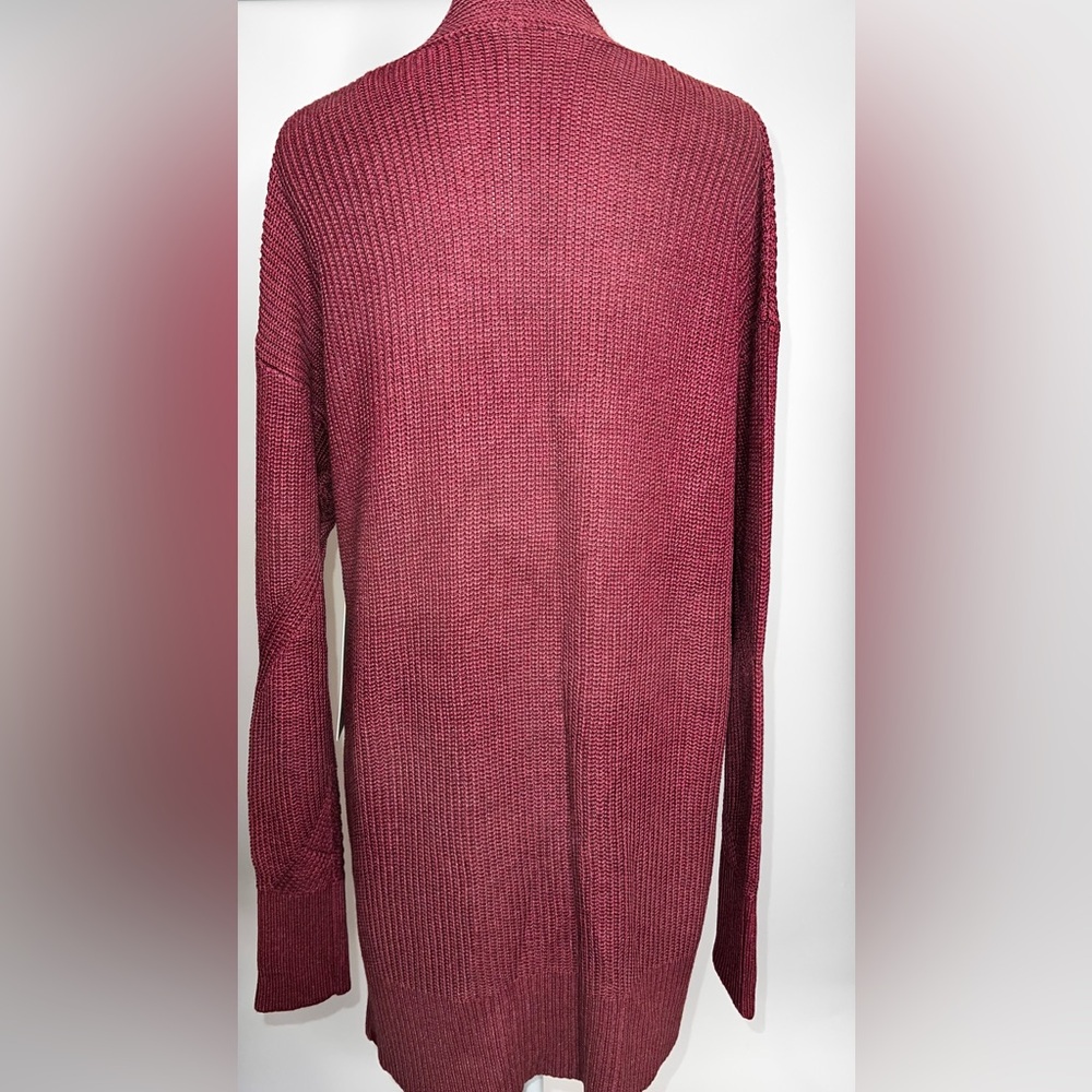 🩷NWT LULULEMON CASHLU SWEATER WRAP IN HEATHERED MULLED WINE M/L - Picture 12 of 15